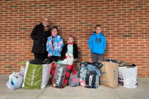 jacksonwald students collect coats for donation drive