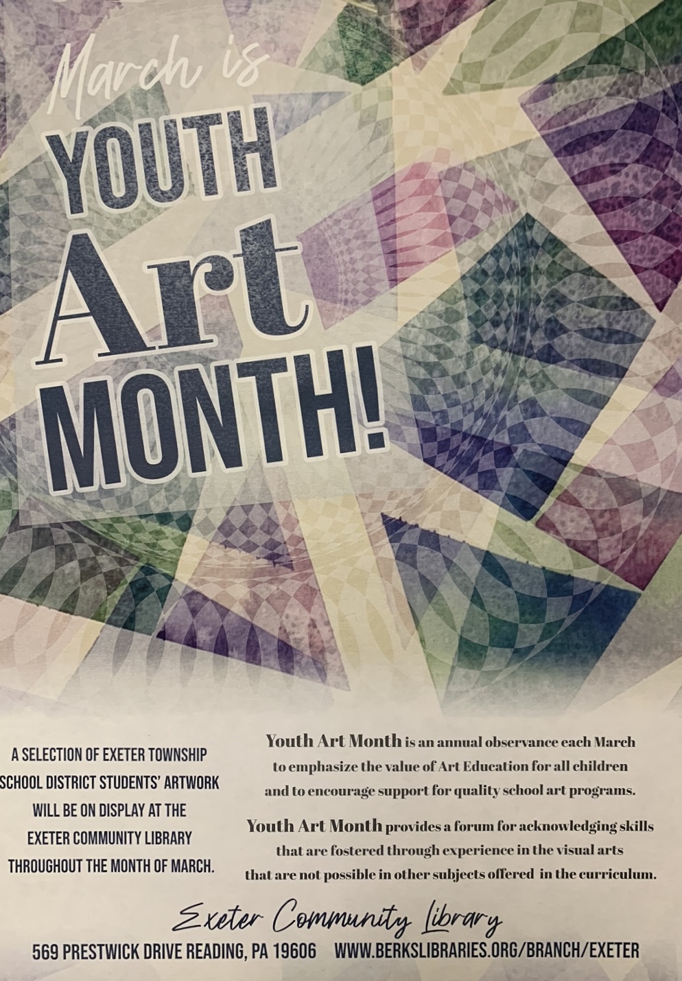 youth art month flyer