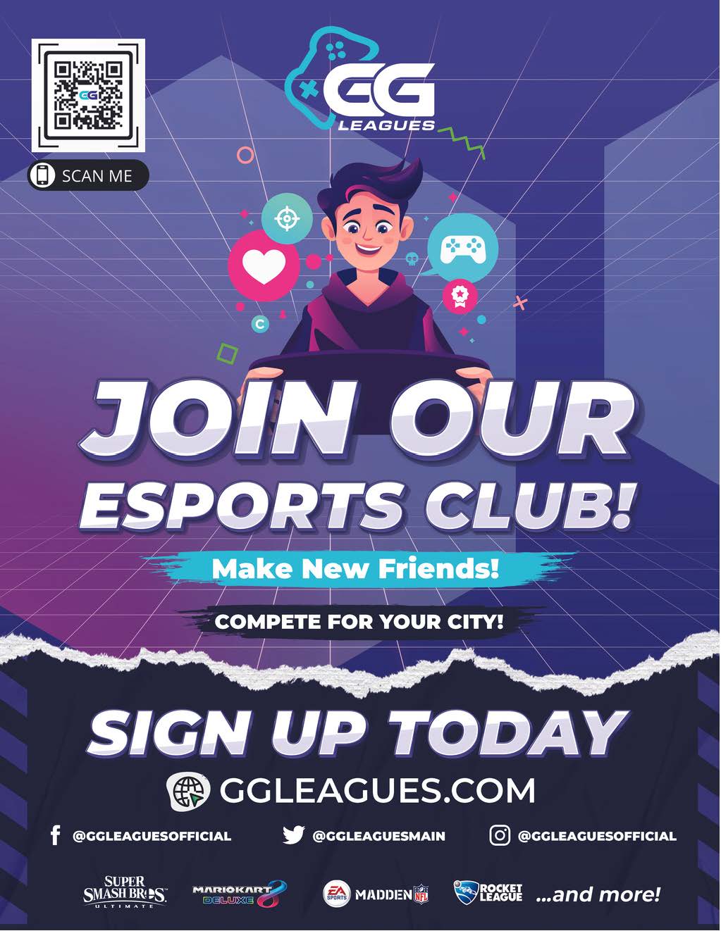 Join eports league flyer